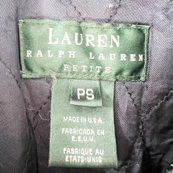 Lauren Ralph Lauren Women's Green Plaid Utility Button Down Jacket Size SP - Picture 3 of 4